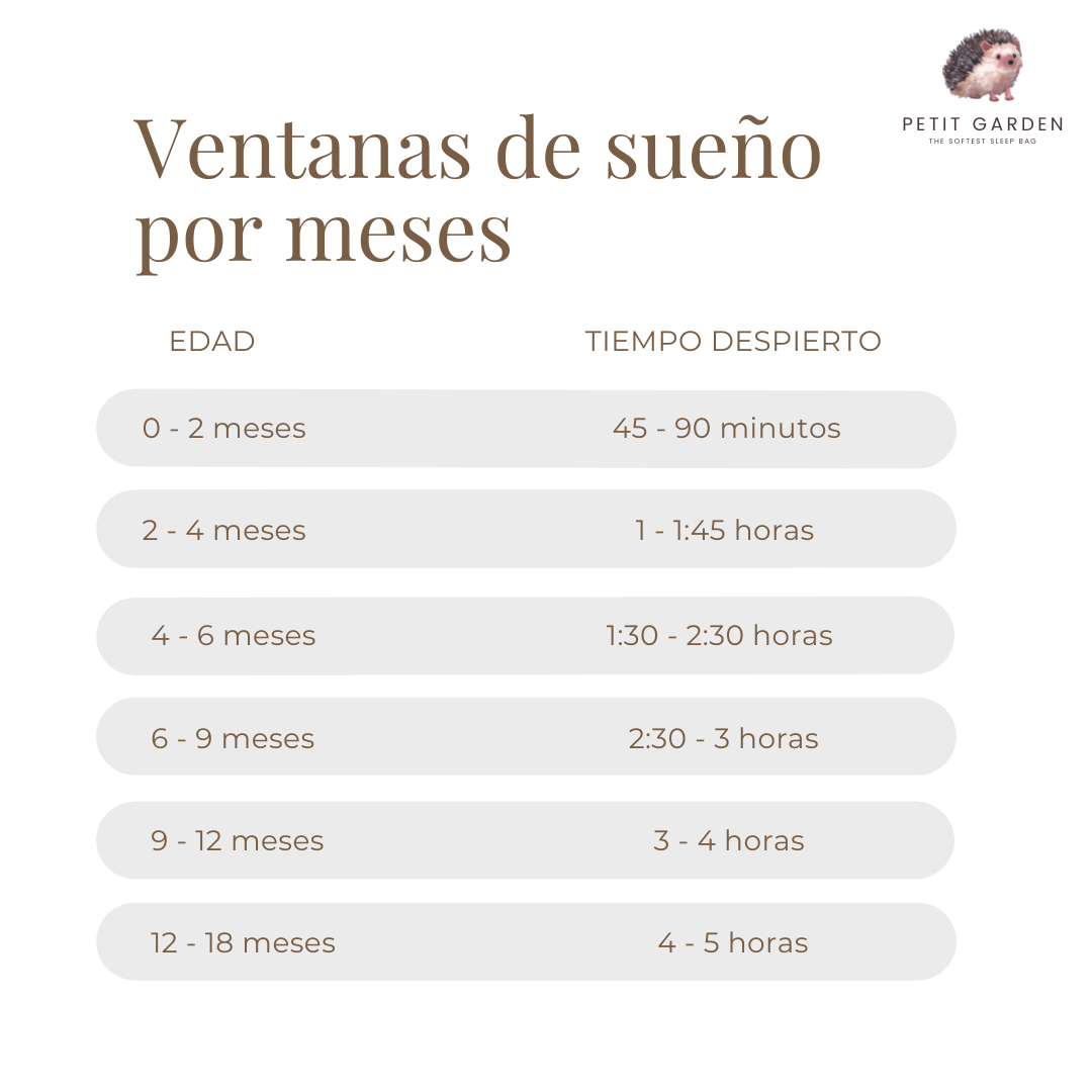 VENTANAS DE SUEÑO POR EDAD