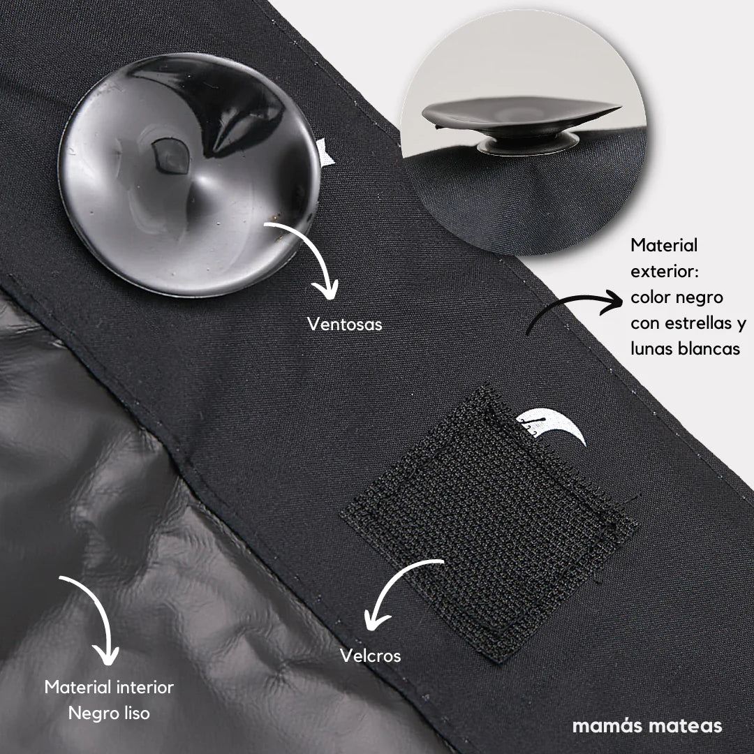 CORTINA BLACKOUT PORTÁTIL NEGRA